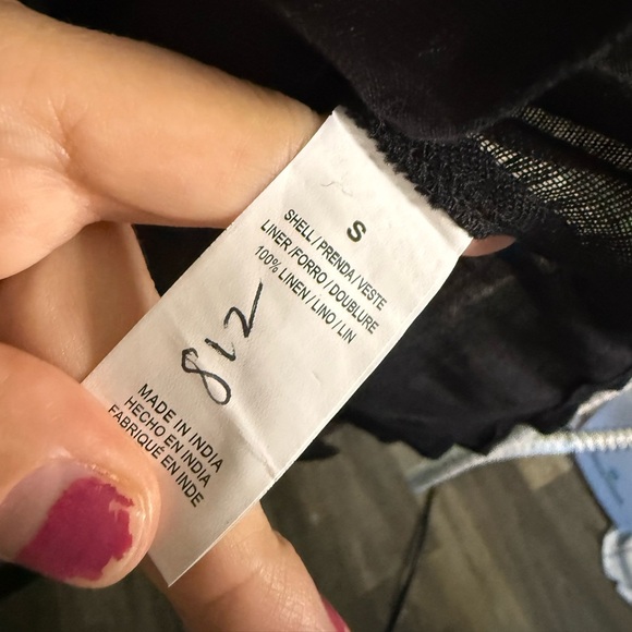 Vitamin A Playa Oversized Black Linen Women Swim Coverup/Top Size Small $175.00 - Picture 6 of 8